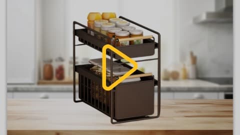 Висувний кошик для кухонного приладдя